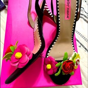 Betsey Johnson flower heels
